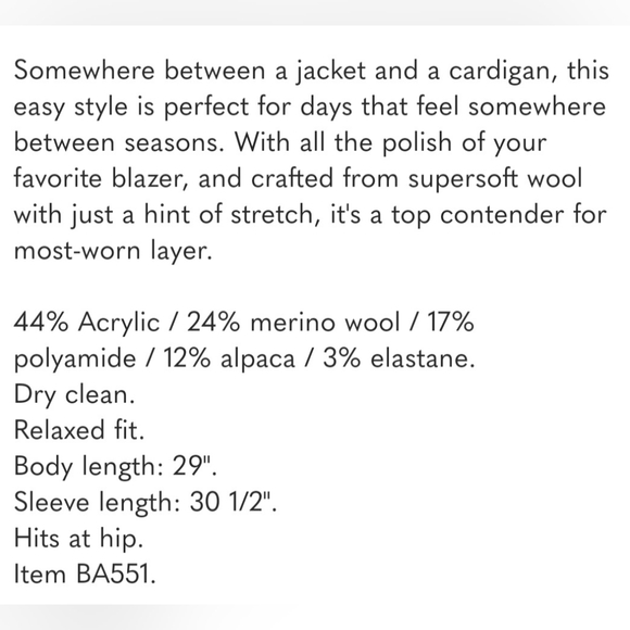 J. Crew Cocoon Sweater Blazer - Picture 9 of 10